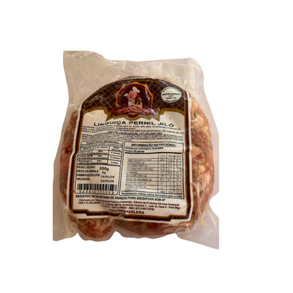 Linguiça Pernil e Jiló